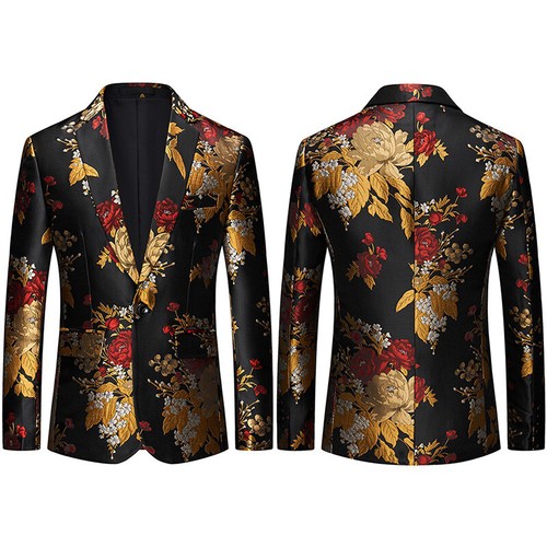 Giacca smoking uomo fiori