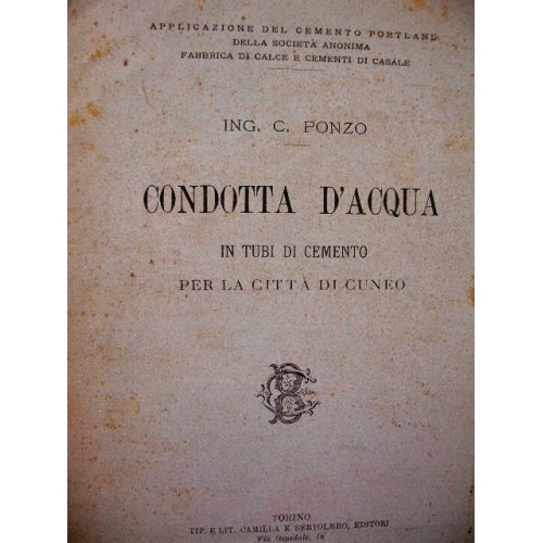 Ponzo condotta acqua in - ponzo,