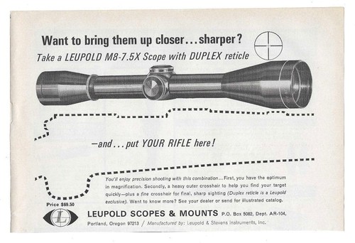 1966 leupold scopes mounts - 1966,
