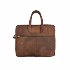 Borsa per laptop da viaggio in pelle 14" - valigetta borsa portafoglio notebook ufficio