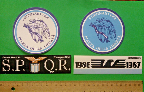 Lotto adesivi lazio - 4,
