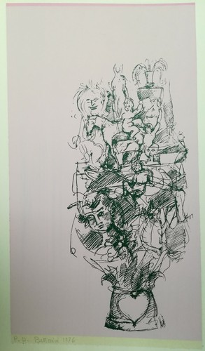 Raro quadro studio - del, maestro