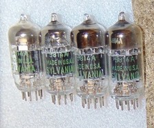 4 SYLVANIA 5814A/ 12AU7/ECC82