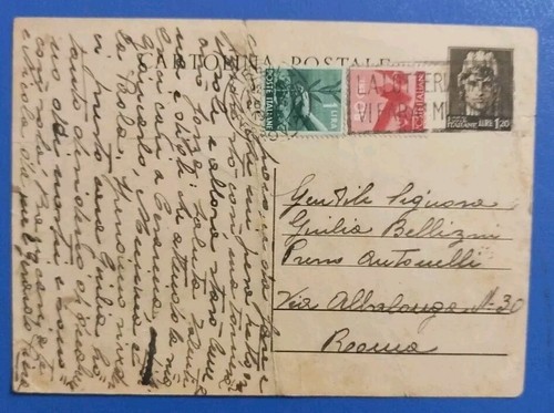 1947 intero postale - , turrita