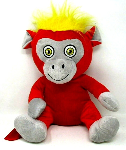 Grande scimmia peluche rossa