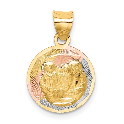Ciondolo battesimo vero 14kt