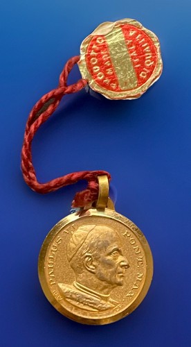 Medaglia vintage cattolica