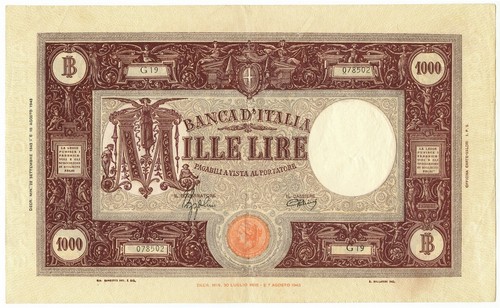 1000 lire barbetti grande - lire,