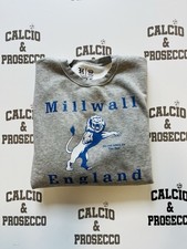 felpa MILLWALL FC girocollo retro rare grey SIZE M  calcio & prosecco
