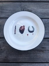 Seletti Carta Igienica "Ti Amo" Piatto Metallo Smaltato Maurizio Cattelan 10,25"