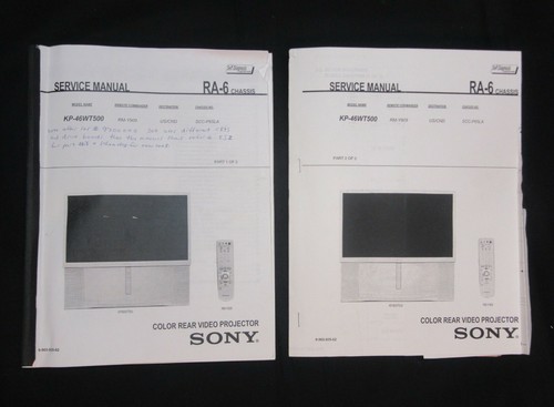 Sony manuale servizio 6 - sony, di