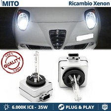 2 Lampadine BIXENON D1S PER Alfa Romeo Mito RICAMBIO Luci 35W 6000K HID GHIACCIO