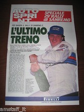 AUTOSPRINT 1988 SPECIALE 29° RALLY SANREMO=CARTINA=LISTA VETTURE=MIKI BIASION=
