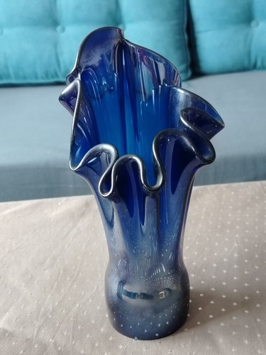 Vintage vas flori - flori, sticla