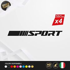 Kit 4 Adesivi Sport Tuning Sticker Auto Compatibili Varie Marche