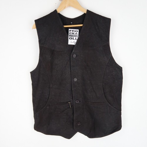 Gilet vintage pelle marrone - in,