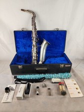 Agostino Rampone Milano Sassofono Contralto Argentato Custodia Originale Sax