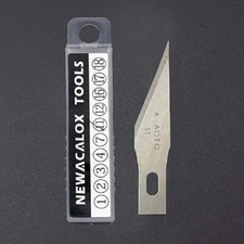 Cutter Bisturi di Precisione e 20 Lame di Ricambio Tipo 11 Manico Alluminio 12cm