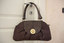 BORSA MARRONE SISLEY IN TESSUTO ed ECOPELLE (special price)