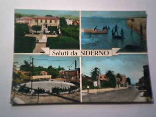 Cartolina viaggiata saluti da - viaggiata, "saluti