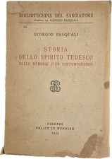 STORIA DELLO SPIRITO TEDESCO -