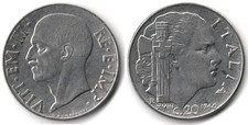 Italia 20 centesimi, 1940
