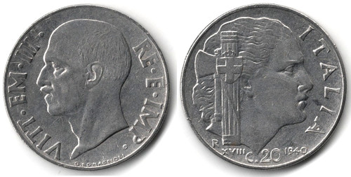 Italia centesimi 1940 - italia, centesimi,
