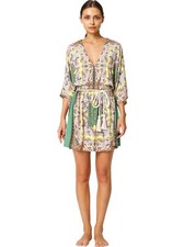 Abito corto con stampa foulard