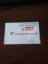 BIGLIETTO JUVENTUS VS NANTES, UEFA CHAMPIONS LEAGUE 1996, usato