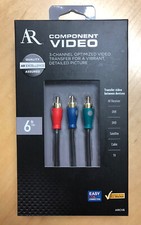 Cavo video componente AR Acoustic Research 6 piedi, nuovo in scatola aperta