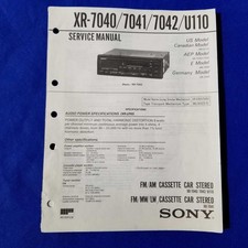 SONY XR-7040 XR-7041 XR-7042