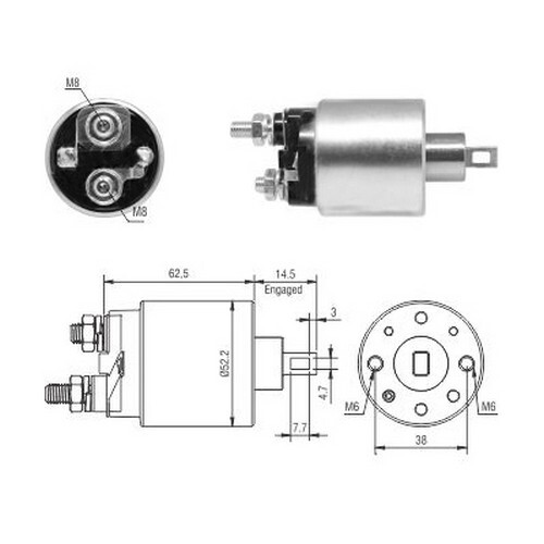 145 elettromagnete motore - 145, cv
