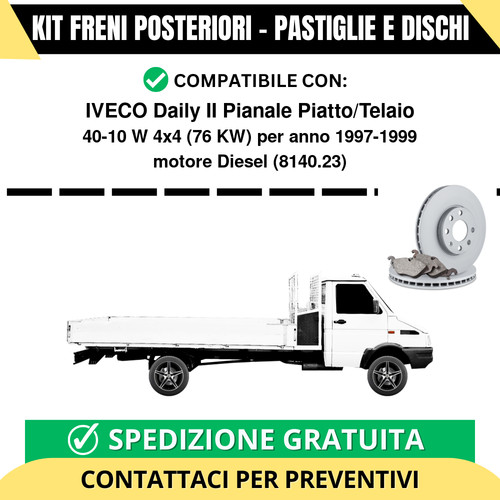 Kit freni posteriori - kit, iveco