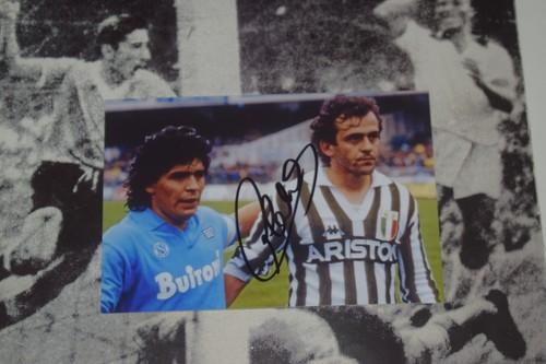 Autografo michel platini juve - autografo,