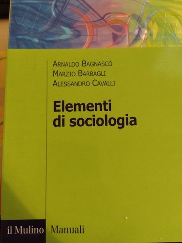 Elementi sociologia - sociologia,