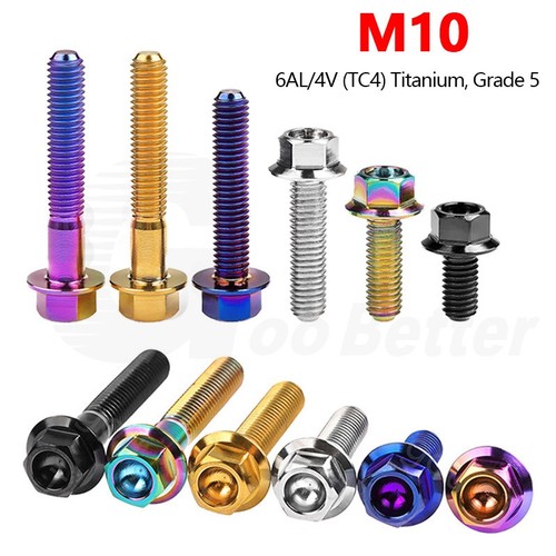Bullone titanio m10 - m10, flangiato