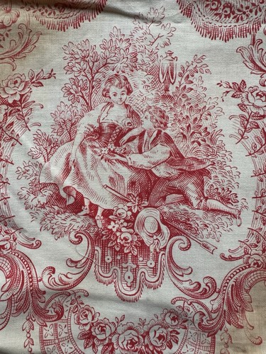 Coupon tissu ancien toile - coupon, de