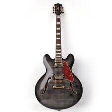 Chitarra elettrica semivuota corpo mogano manico acero palissandro tastiera nera