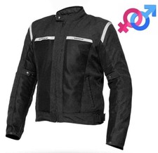 Moto giubbotto estivo in tessuto da uomo Giacca per scooter traforato 3 strati