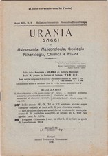 Urania, rivista, 1924, anno