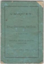 1882 American Croquet Rule