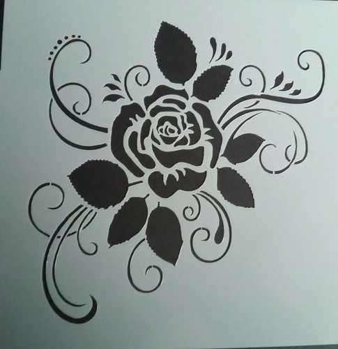 Stencil artigianale rosa
