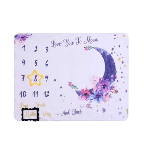 Coperta milestone neonato luna - neonato,