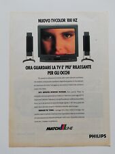 Clipping Ritaglio Pubblicità 1993 PHILIPS MATCH 3 LINE TVCOLOR 100 HZ