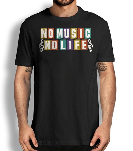Maglietta music life - music,