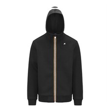 K-WAY GIACCA UOMO RAINER SPACER  FELPATA CON CAPPUCCIO  BLACK PURE K2141DW CO