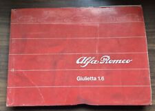 Libretto Giulietta 1.6 Alfa