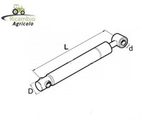 Pistoncino ammortizzatore per