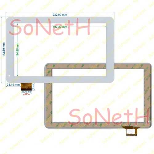 Vetro touch screen - touch, digitizer