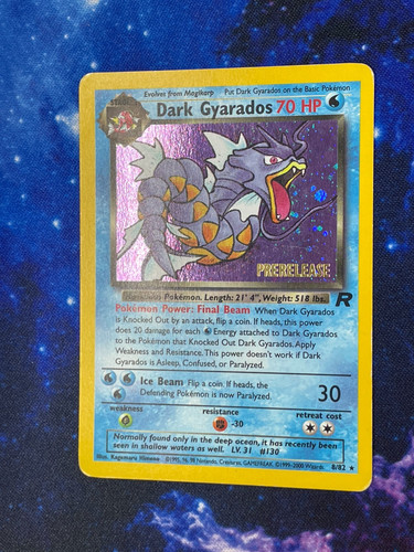 Dark gyarados 2000 - 2000, prerelease